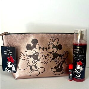Disney Mickey and Minnie Cosmetic Bag Set